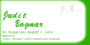 judit bognar business card